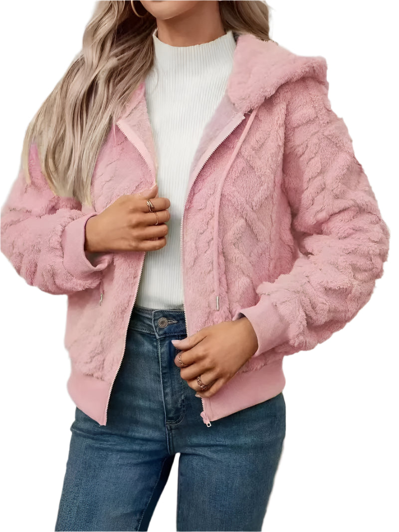 Modische Damen-Bomberjacke mit Sherpa-Details – Für jeden Anlass