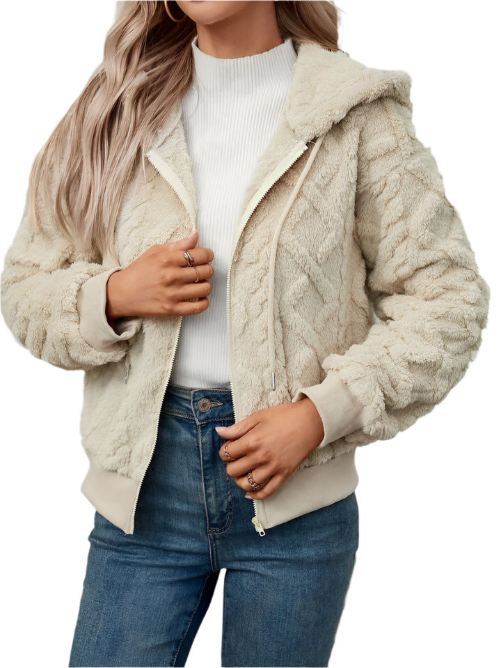 Modische Damen-Bomberjacke mit Sherpa-Details – Für jeden Anlass