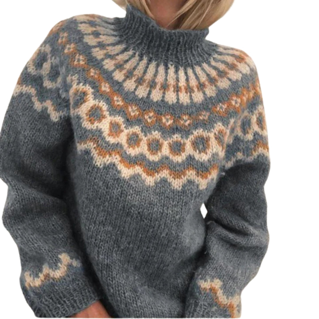 Skandinavischer Damenpullover – Stilvolles Design für Herbst, Winter und kalte Tage