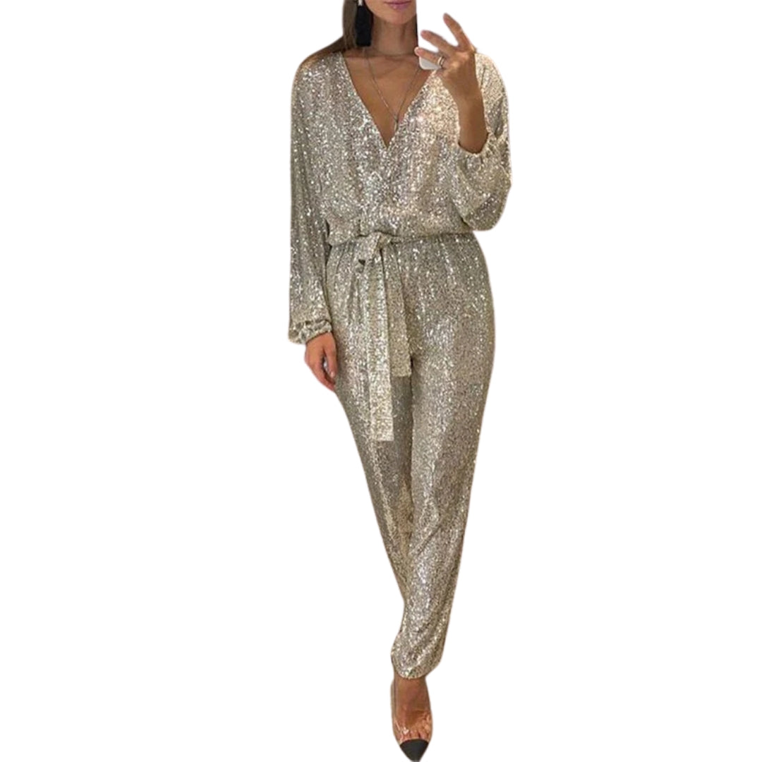 Glitzer Jumpsuit für Frauen – Eleganter Stil für besondere Anlässe