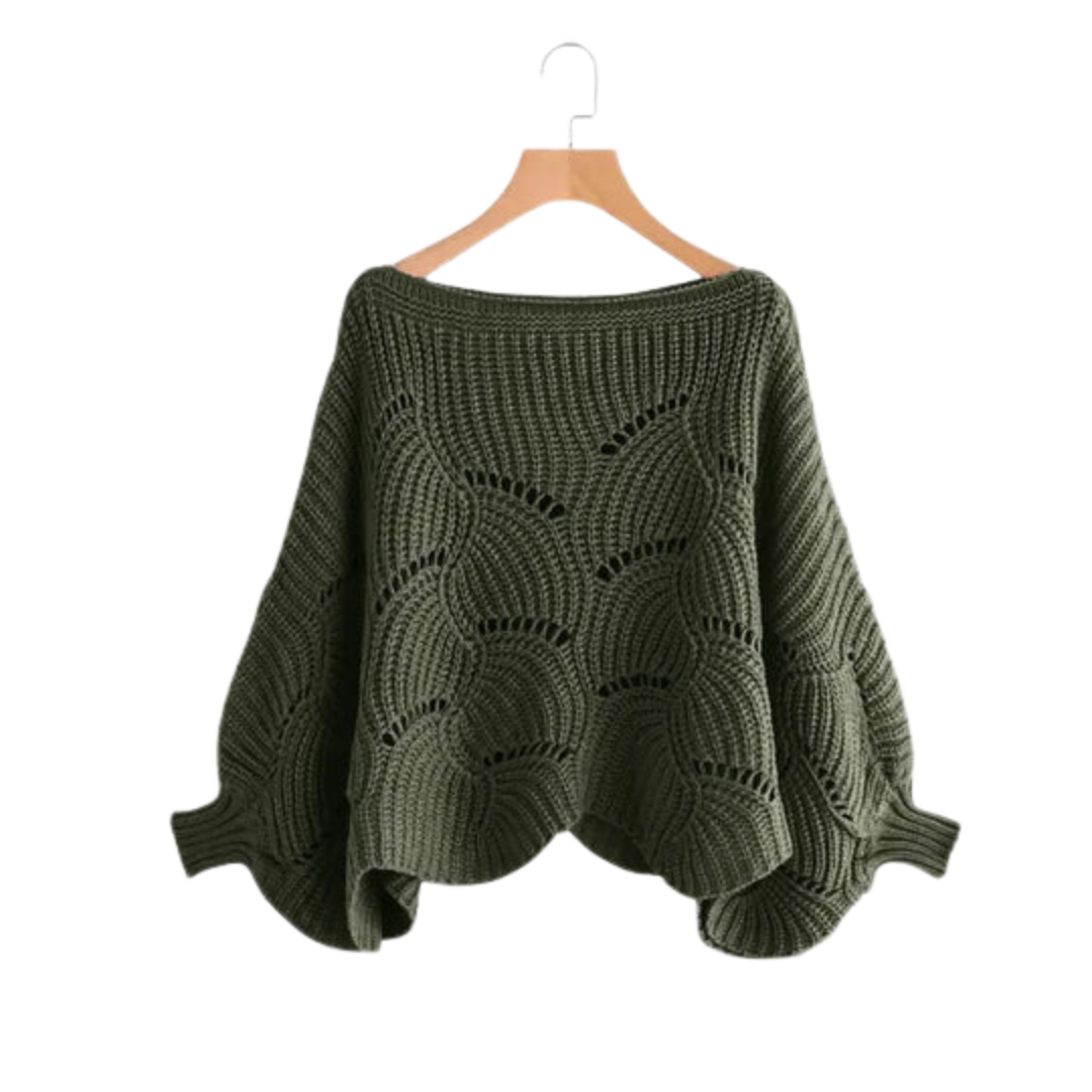 Modischer Damenpullover mit Strickmuster – Komfort und Stil vereint