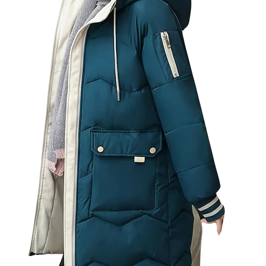 Stylische Winterjacke mit Kapuze für Frauen – Wärme und Komfort vereint