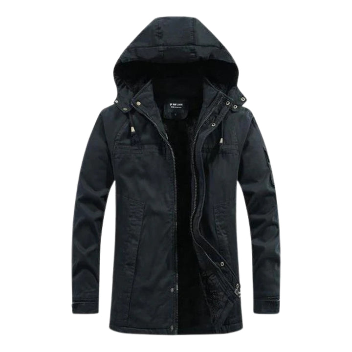 Warme Herren-Winterjacke mit Kapuze