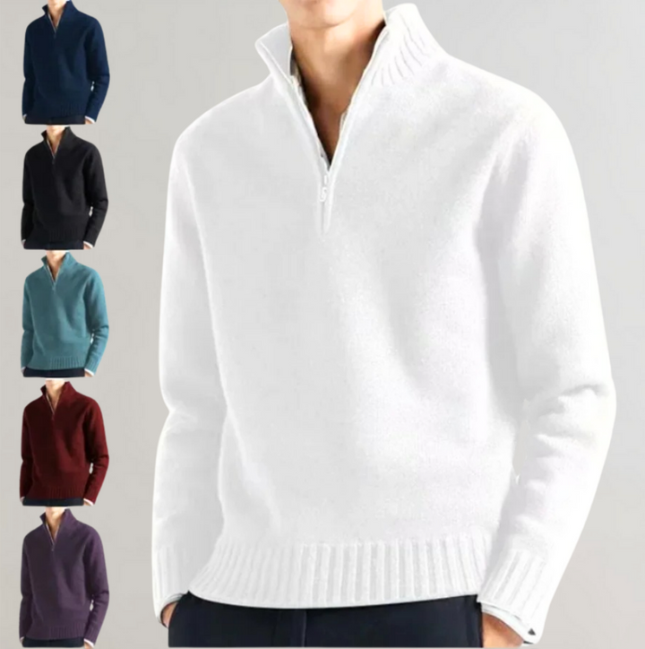 Stilvoller Half-Zip-Pullover für Herren – Komfort und Eleganz vereint