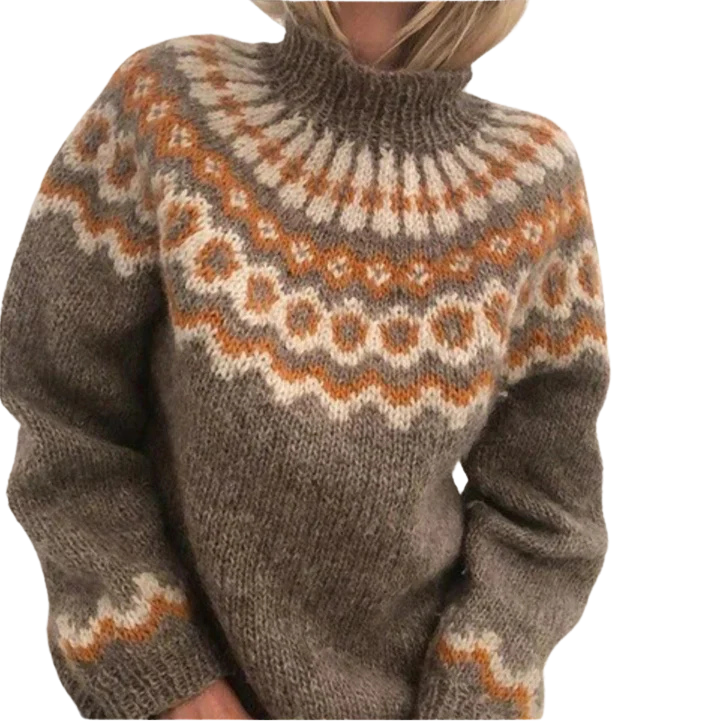 Skandinavischer Damenpullover – Stilvolles Design für Herbst, Winter und kalte Tage