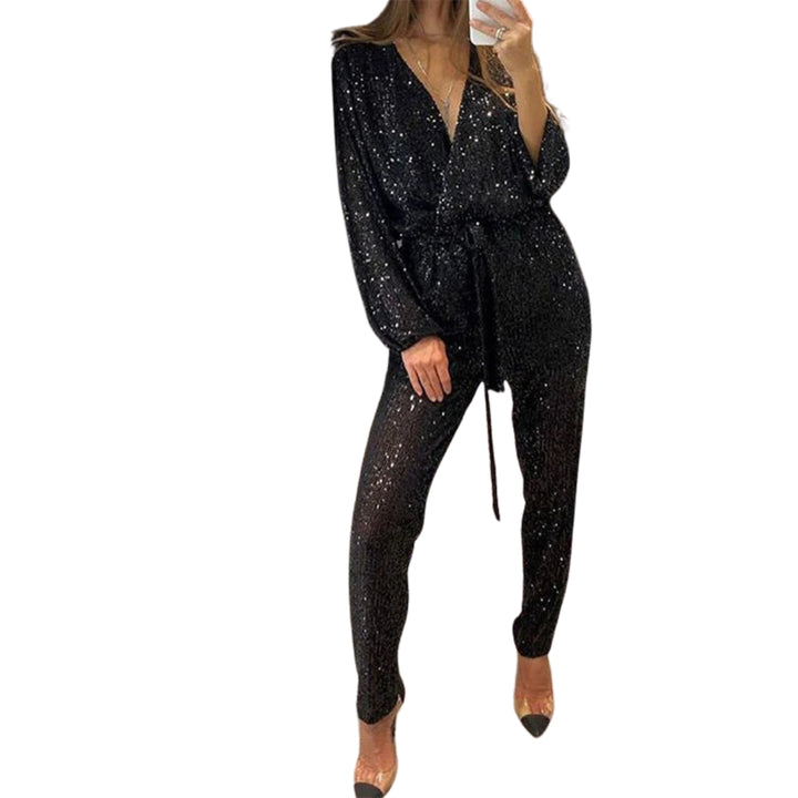 Glitzer Jumpsuit für Frauen – Eleganter Stil für besondere Anlässe