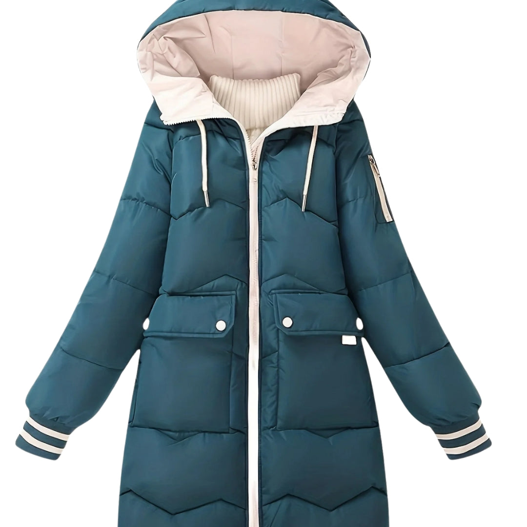 Stylische Winterjacke mit Kapuze für Frauen – Wärme und Komfort vereint