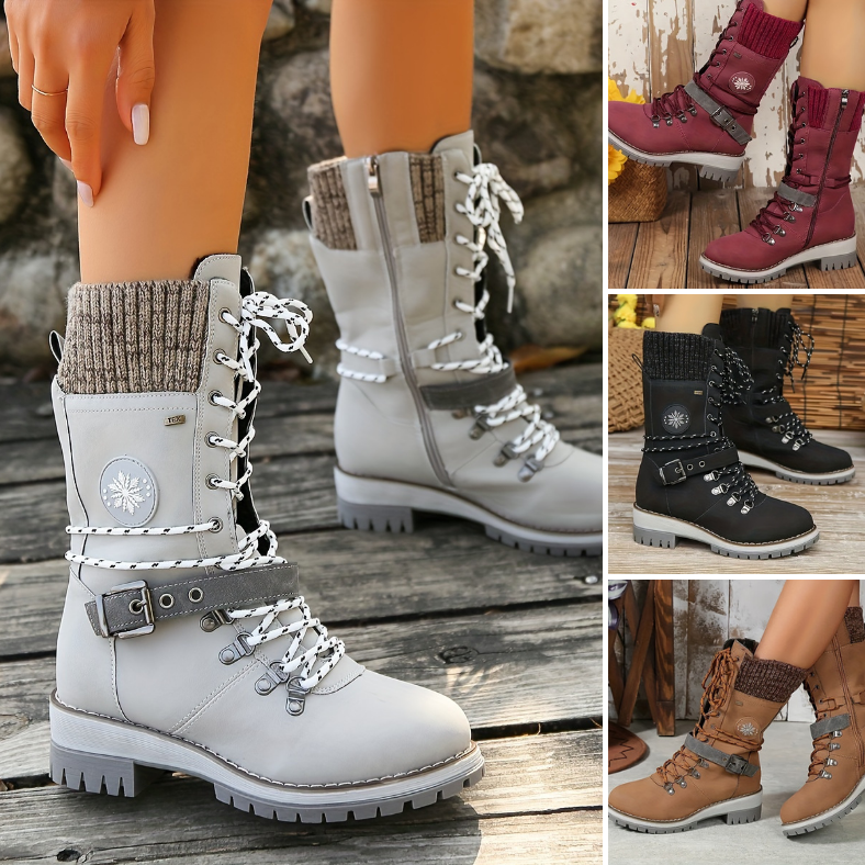 Damen-Winterstiefel mit rutschfester Sohle – Elegantes Design und Komfort