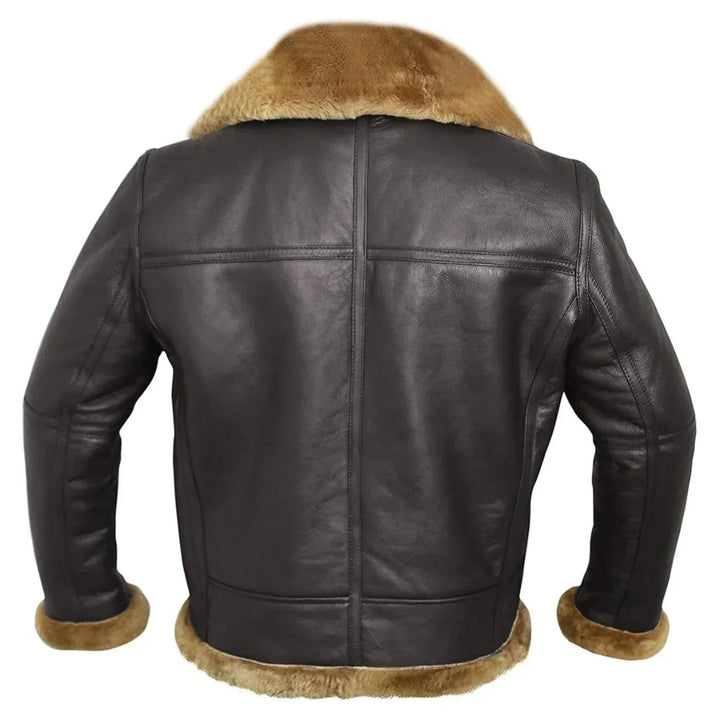 Shearling-Lederjacke für Herren – Robuster Stil und zeitlose Eleganz