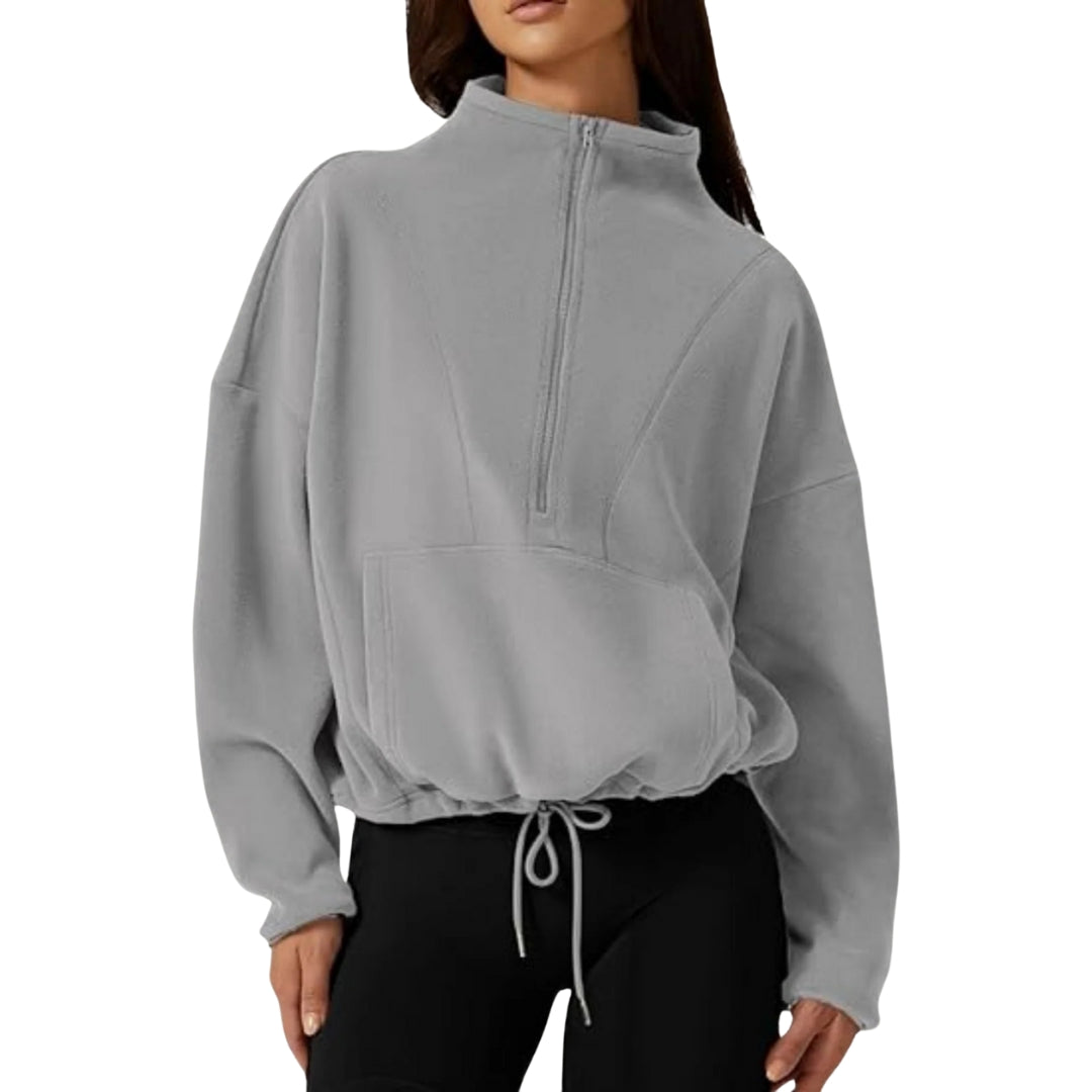 Sherpa Half-Zip Sweatshirt Damen – Komfort und Funktionalität vereint