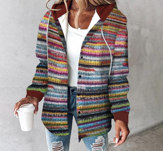 Bunter Strickjacke für Frauen