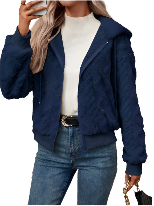 Modische Damen-Bomberjacke mit Sherpa-Details – Für jeden Anlass