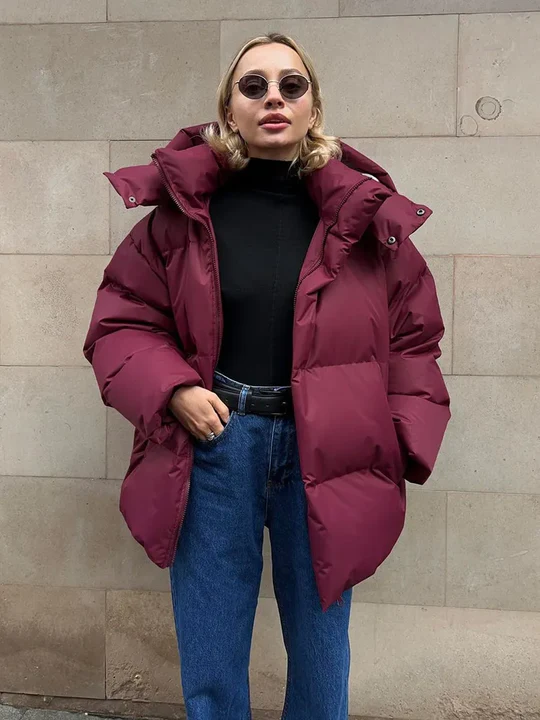 Puffer-Winterjacke für Frauen