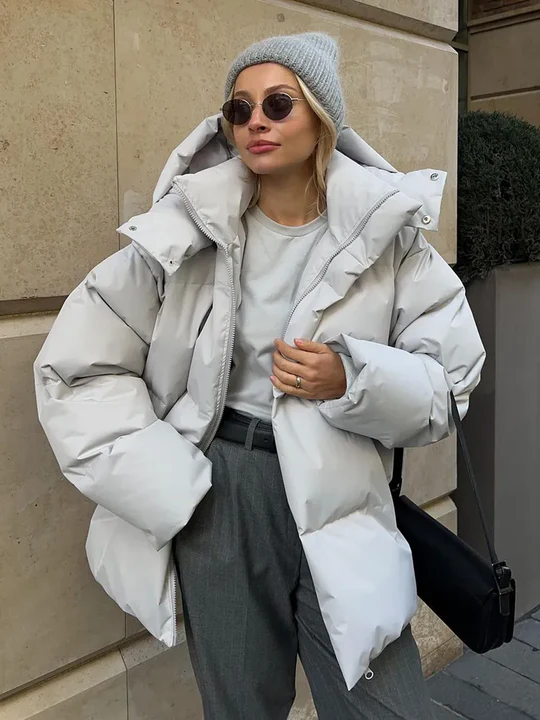 Puffer-Winterjacke für Frauen