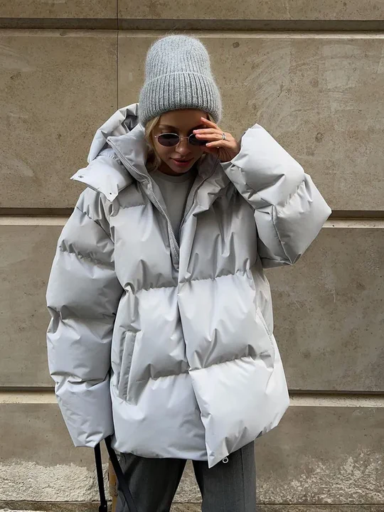 Puffer-Winterjacke für Frauen