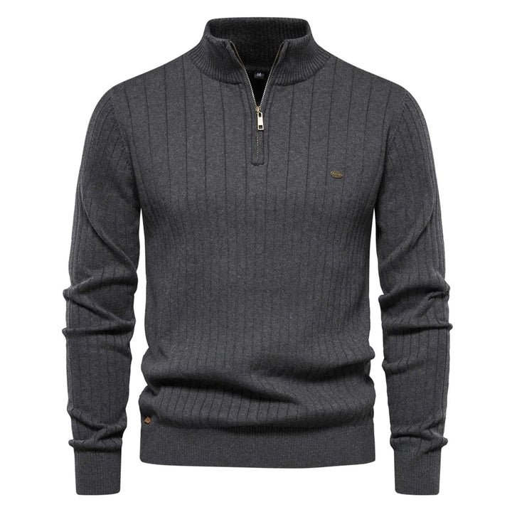 Herren Premium Zipper Pullover – Warm, Pflegeleicht und Stilvoll