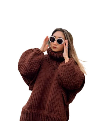 Oversized Rollkragenpullover für Frauen – Bequem und stilvoll für den Winter