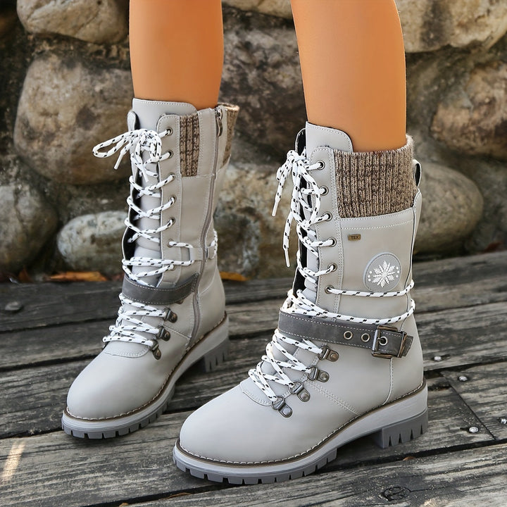 Damen-Winterstiefel mit rutschfester Sohle – Elegantes Design und Komfort