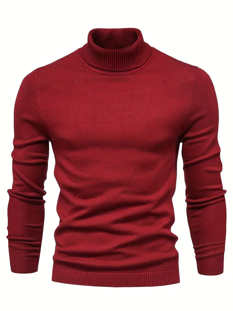 Eleganter Rollkragenpullover für Männer – Stilvoll und warm