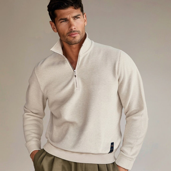 Stilvoller Half-Zip-Pullover für Herren – Komfort und Eleganz vereint