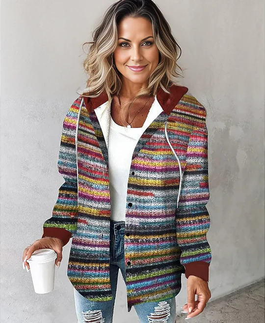 Bunter Strickjacke für Frauen