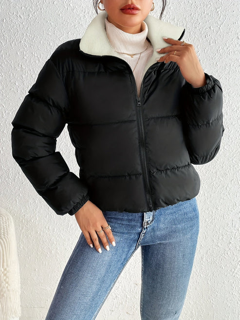 Stilvolle kurze Winterjacke für Frauen – Praktisch für kalte Tage